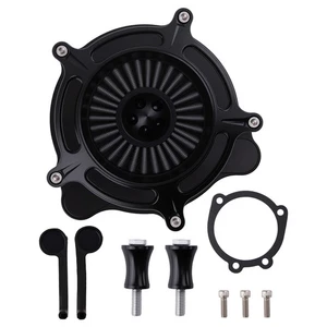 Filtro de aire Performance para Harley Davidson Dyna 2000-2017 Billet aluminio negro - Imagen 1 de 17