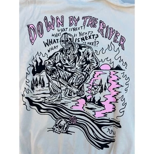 Warren Lotas Down By The River Skull Hoodie Sweatshirt Herren XL - Bild 1 von 12