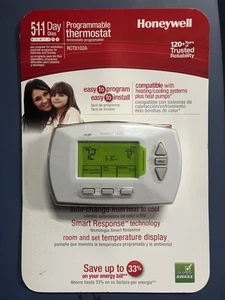 Honeywell 5-1-1 Day Programmable Thermostat (model RCT8102A) Digital Display - Picture 1 of 2