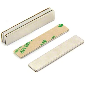 N42 Neodym Selbstklebend Magnet - 50mm x 10mm x 2mm Dick - 5.1kg Zug - Bild 1 von 1
