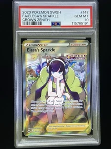 Pokémon SWSH Crown Zenith #147 2023 arte completo Elesa's Sparkle PSA 10 gemas como nuevo - Imagen 1 de 2
