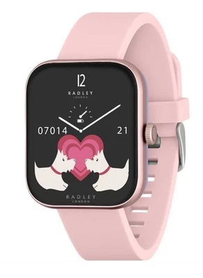 RADLEY S32 Calling, Pink Silicone Strap, Calling, Fitness Tracker Smartwatch - Image 1 of 4