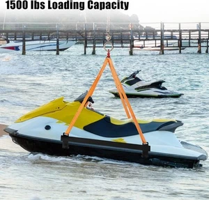 Watercraft Lift Sling Jet Ski Lift Sling 1500lbs Capacity Lifting Straps - Picture 1 of 7