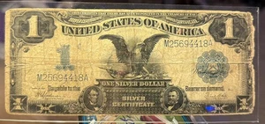 1899 $1 Black Eagle Silver Certificate Note (No Pin Holes) - Picture 1 of 2