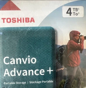Toshiba DTCA40 CANVIO Advance Plus External HD USB 3.0 4TB - Picture 1 of 1