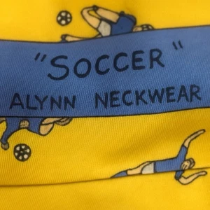 Allyn Halsbekleidung Krawatte Fußballspieler gelbe Krawatte Neuheit Sport Made in USA LESEN - Bild 1 von 8