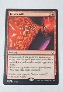Magic The Gathering Jeska's Will 0156 Asesinatos raros en Karlov Manor casi como nuevo Comandante EDH - Imagen 1 de 1