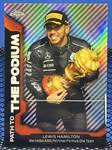2021 Topps Chrome Formula 1 LEWIS HAMILTON F1 Path To The Podium - Picture 1 of 2