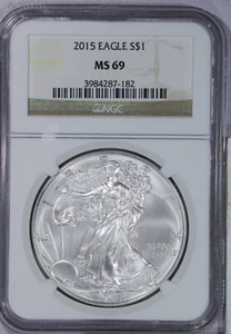 2015 American Silver Eagle ASE $1 NGC MS69 - Picture 1 of 4