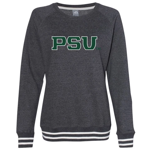 Official NCAA PSU Portland State University Women's Sweatshirt w/ Striped Edges Cover
