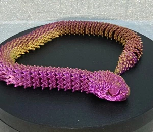 Cristal Articulado Dragón Pitón - Juguete Flexible Inquieto Blanco PLA Juguete de Escritorio - Imagen 1 de 4