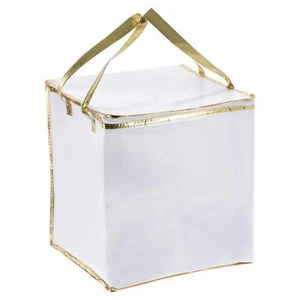 Insulated Grocery Bag Non-woven Fabric Food Delivery Tote Thermal Cake Carryi... - Picture 1 of 6