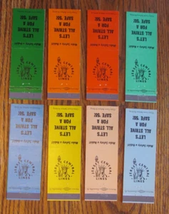 FUNDAS DE MATCHBOOK RAILWAY COMPANY: 1955 SET JERSEY LÍNEA CENTRAL MATCHCOVERS -C19 - Imagen 1 de 1