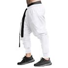 Men's Khaki Cargo Work Sports Trousers Joggers Pocket Pants Sweatpants