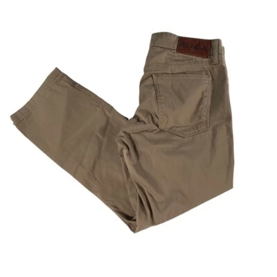 Pantalones elásticos clásicos de algodón caqui/bronceado Robert Graham para hombre • 33x27 Foto 1 de 4