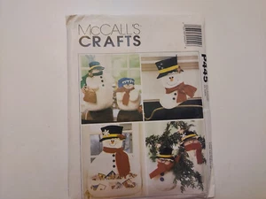 McCall's Crafts Pattern P445/2388 Snowman Christmas Stocking, Etc. UNCUT - Picture 1 of 3