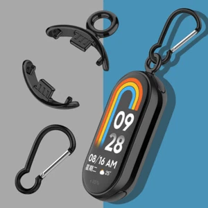 Metal Watch Strap Connectors for Mi Band 8 (2PCS Black With carabiner) *UK - Zdjęcie 1 z 8