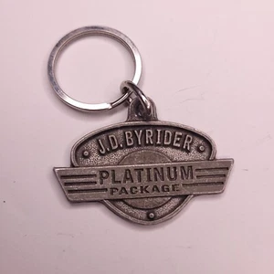 Vtg J.D. Byrider Platinum Package Auto Racing Advertisement Keychain Key Ring - Picture 1 of 3