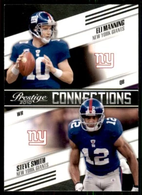 2010 Panini Prestige Connections Eli Manning/Steve Smith New York Giants #6 - Image 1 of 2