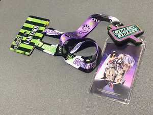 NUEVO 2021 CARTEL CON LOGOTIPO DE BEETLEJUICE signo de beetlejuice cordón - Imagen 1 de 5