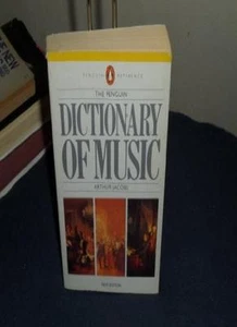Penguin Dictionary of Music (Reference Books) By Arthur Jacobs - Picture 1 of 1