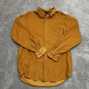 Croft&Barrow Shirt Mens Large Orange Button Up Long Sleeve Pocket Office Casual - Picture 1 of 9