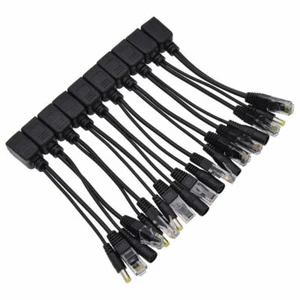 5 Pairs Poe Adapter Cable RJ45 Poe Injector POE Splitter Kit Power Ethernet Kit - Picture 1 of 6