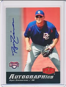 RYAN ZIMMERMAN 2006 FLEER FLAIR SHOWCASE AUTOGRAPHICS AUTOGRAPH AUTO RC #SC-RZ - Picture 1 of 2