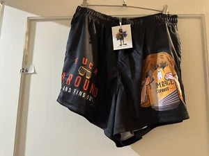 BNWT Aussie Footy Shorts Rum Fight Rage Size XL - Picture 1 of 4