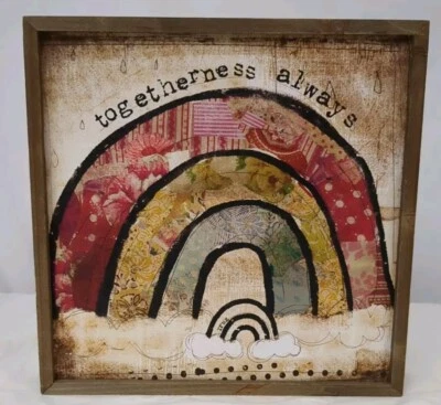 The Kelly Rae Roberts Collection Wall Art Togetherness Always Rainbow Demdaco  - Image 1 of 4