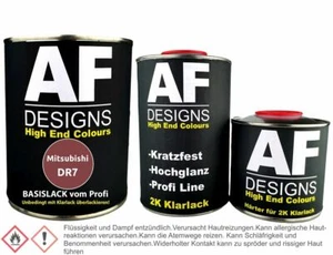 Pintura base Mitsubishi DR7 Madeira Red Metallic 1,25 L barniz transparente endurecedor pintura coche spr - Imagen 1 de 1
