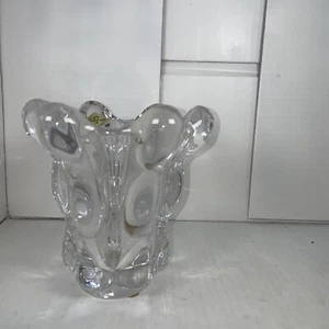 Vannes-le-Chatel signierte feine französische Kristallvase - Bild 1 von 10