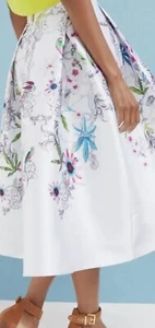 Ted Baker Passion flower full skirt Size 2 UK 10 Perfect Condition - Picture 1 of 8