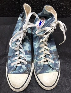 CONVERSE ALL*STAR ALTA TOP, CAMUFLAJE AZUL CIELO ORIGINAL, HOMBRE 6 1/2, EE. UU., ¡DULCE! - Imagen 1 de 16