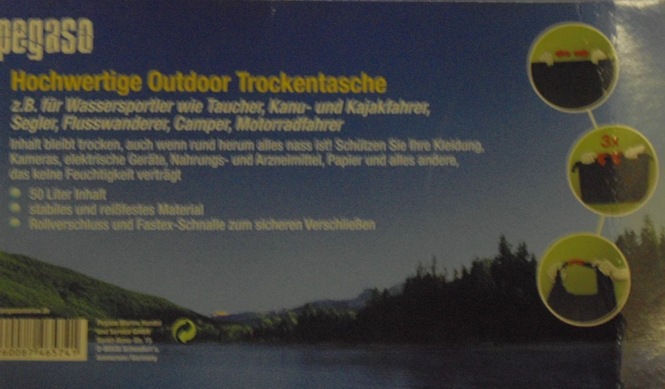 Pegaso Outdoor Trockentasche neu 50 Liter (K2111)