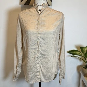Vintage Ralph Lauren Seidenbluse mit hohem Kragen Small 100 % Seide Gr. 6 - Bild 1 von 6