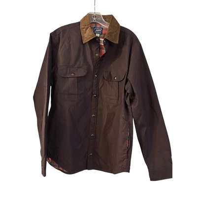 Chaqueta de algodón encerado militar marrón del ejército británico J.Crew para hombre talla S Foto 1 de 4