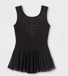 Dance Dress Cat & Jack Small Child Black Sparkle Ballet Tap - Picture 1 of 1