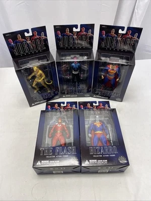 Juego Completo de 5 Figuras de Acción DC Direct Liga de la Justicia Serie 1 ¡Nuevo! Foto 1 de 4
