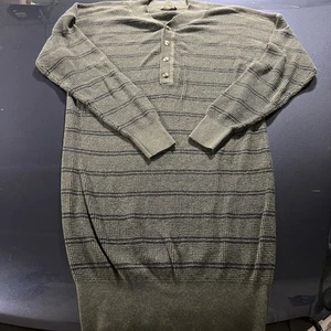 Prana Dress Women's Size Medium Milani Henley Thermal Waffle Knit Cotton Wool - Picture 1 of 7