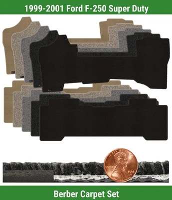 Juego de alfombrillas bereber personalizadas para Ford F-250 Super Duty 1999-2001 (2 piezas) #M10 Foto 1 de 4