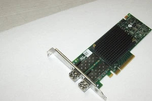 Dell MHFHK Emulex LPE32002 Dual-Port 32GB Fiber FC PCIe HBA Pełna wysokość z SFP - Zdjęcie 1 z 4