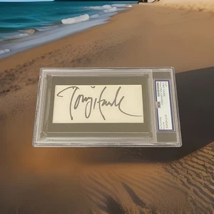 Tony Hawk PSA/DNA Signed Cut Signature 3x5 Autographed Slabbed Skateboarding - Picture 1 of 4