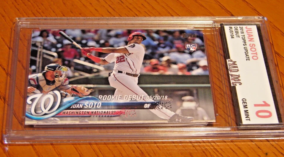 JUAN SOTO Rookie---2018 TOPPS UPDATE--DEBUT #104---GEM 10***METS***Mad DOG - Image 1 of 1