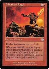Infectious Rage *PLAYSET* Magic MtG x4 Judgment MP