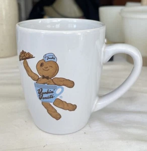 Dunkin Donuts 2010 Collectible Ceramic Coffee Cup Mug Blue Donut Man - Picture 1 of 6