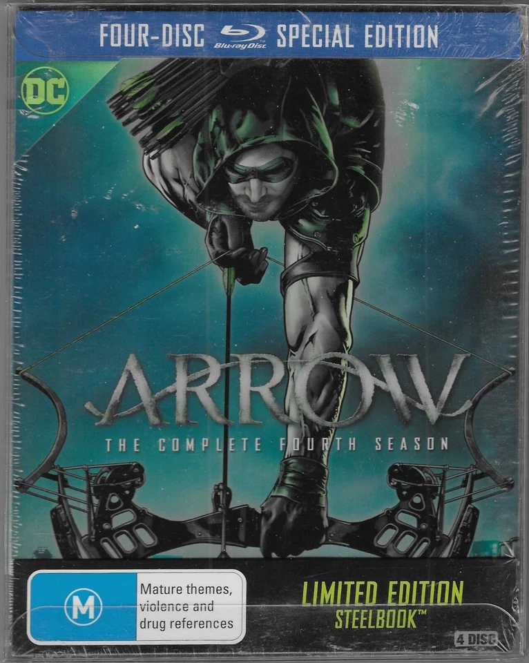 Arrow Fourth Season Four 4 - Limited Edition Steelbook Blu-ray Region B |