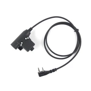 U94 PTT Cable Plug Headset Adapter for Kenwood Baofeng UV-5R H777 Walkie Talkie - Zdjęcie 1 z 8