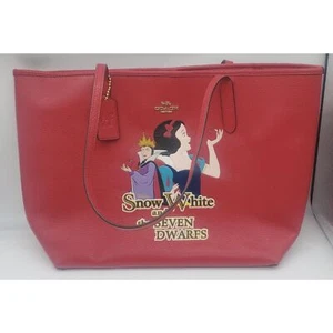Bolso de Mano Coach Disney Blancanieves y los Siete Enanitos City Mediano-Grande Rojo - Imagen 1 de 11