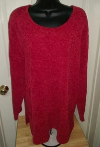 Carolina Colours Womens Sweater Shirt Top Blouse Size 18/20 18W/20W Red - Picture 1 of 3